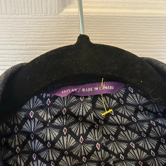 Ted Baker Endurance Black with Purple  Suit Jacket Blazer - Picture 4 of 6